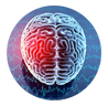 Brain pain icon